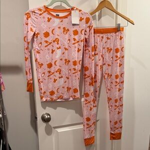 Girls Mickey Halloween Bamboo Pajamas size 11/12 NWT by Made with Magic
